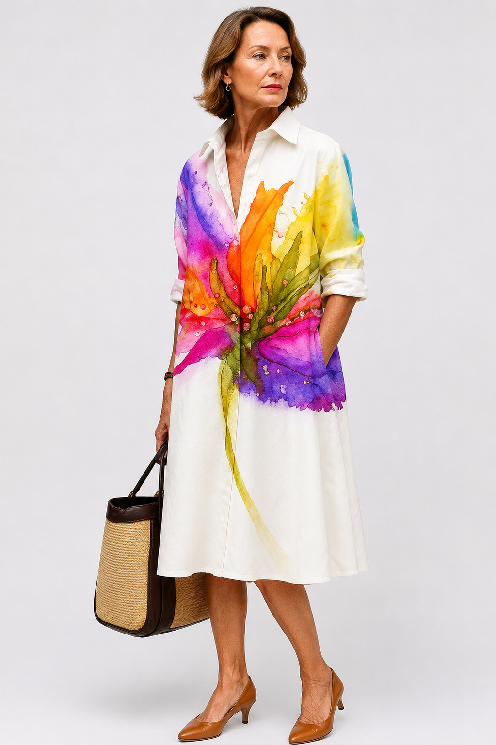 Auvelle | Robe midi soignée et stylée