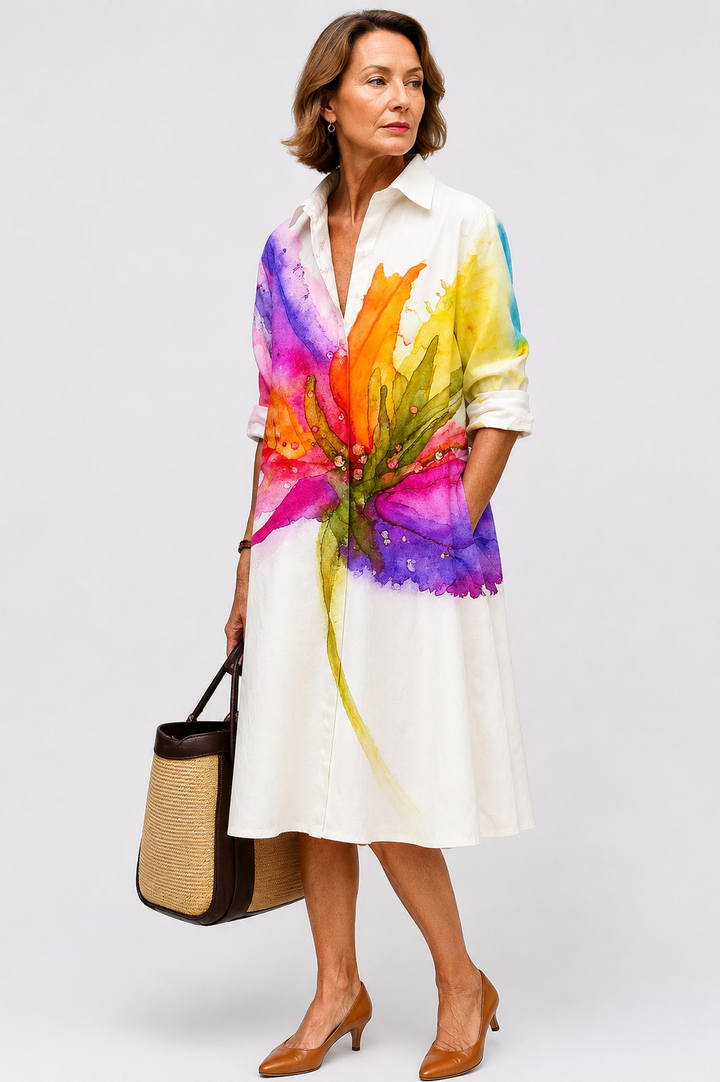 Auvelle | Robe midi soignée et stylée