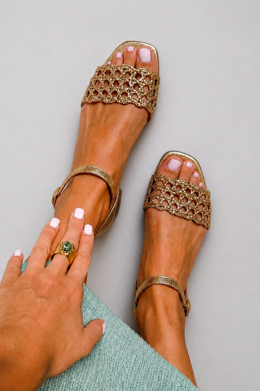 Aurora | Sandales bijou lumineuses avec strass