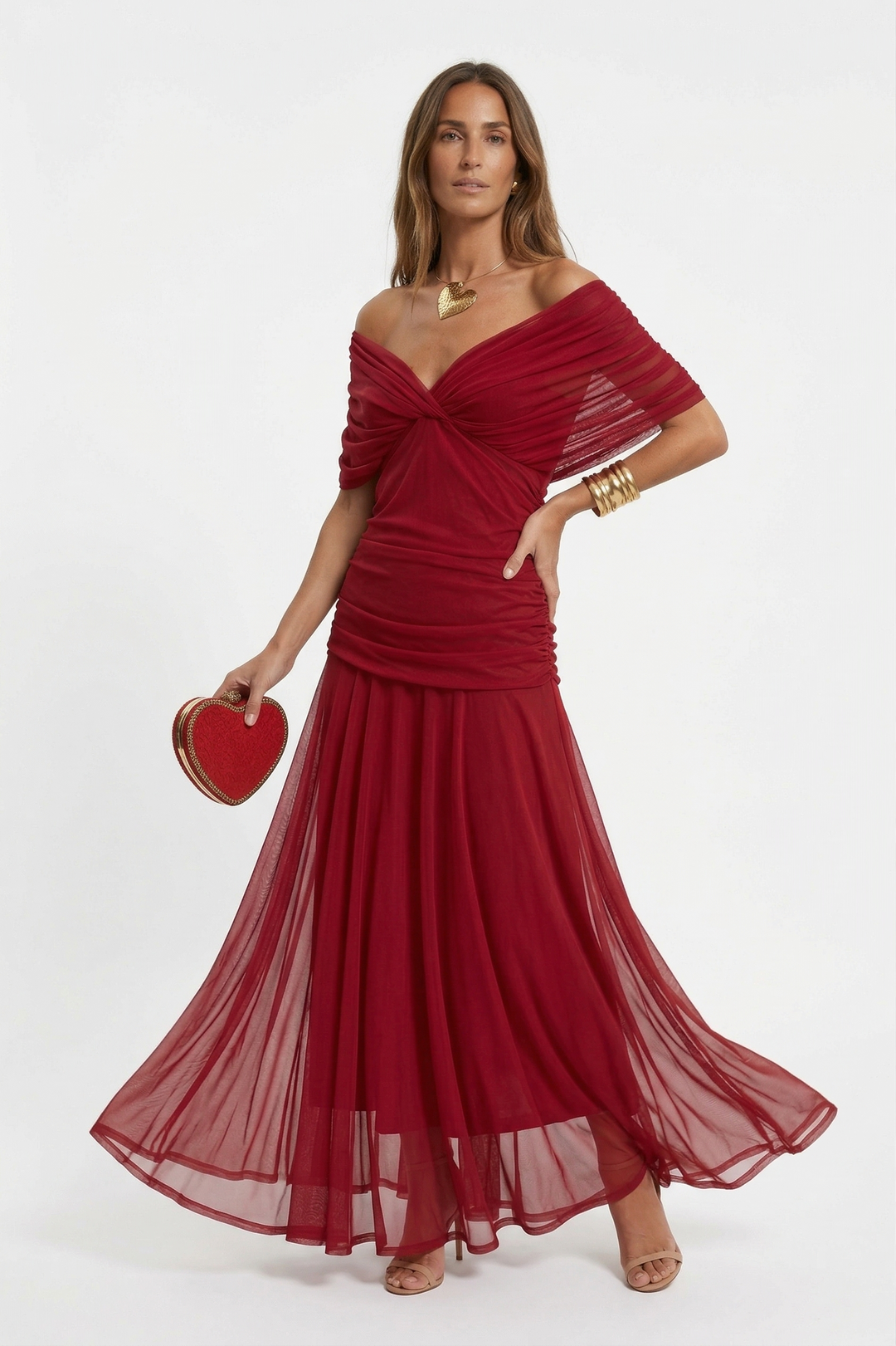 Beatriz | Robe longue avec décolleté en V et imprimé floral
