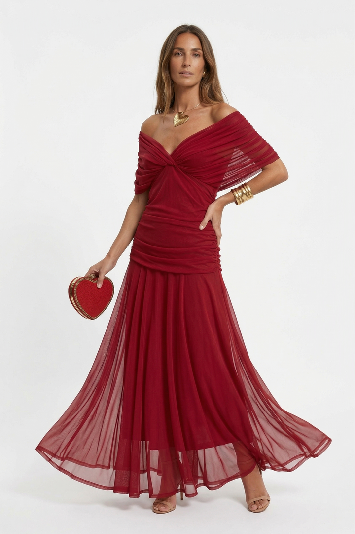 Beatriz | Robe longue avec décolleté en V et imprimé floral