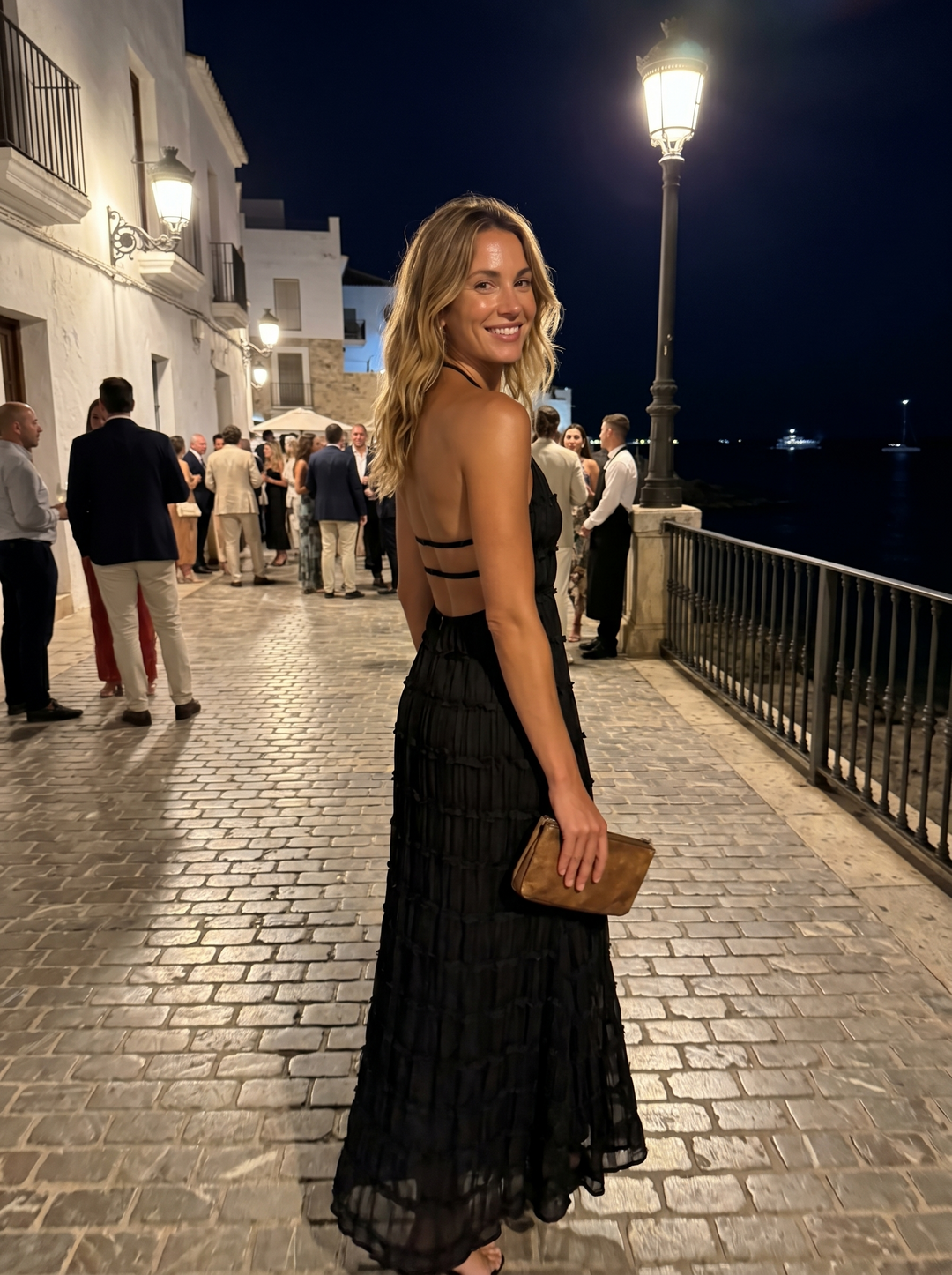 Ángela | Robe maxi élégante d'été avec col halter