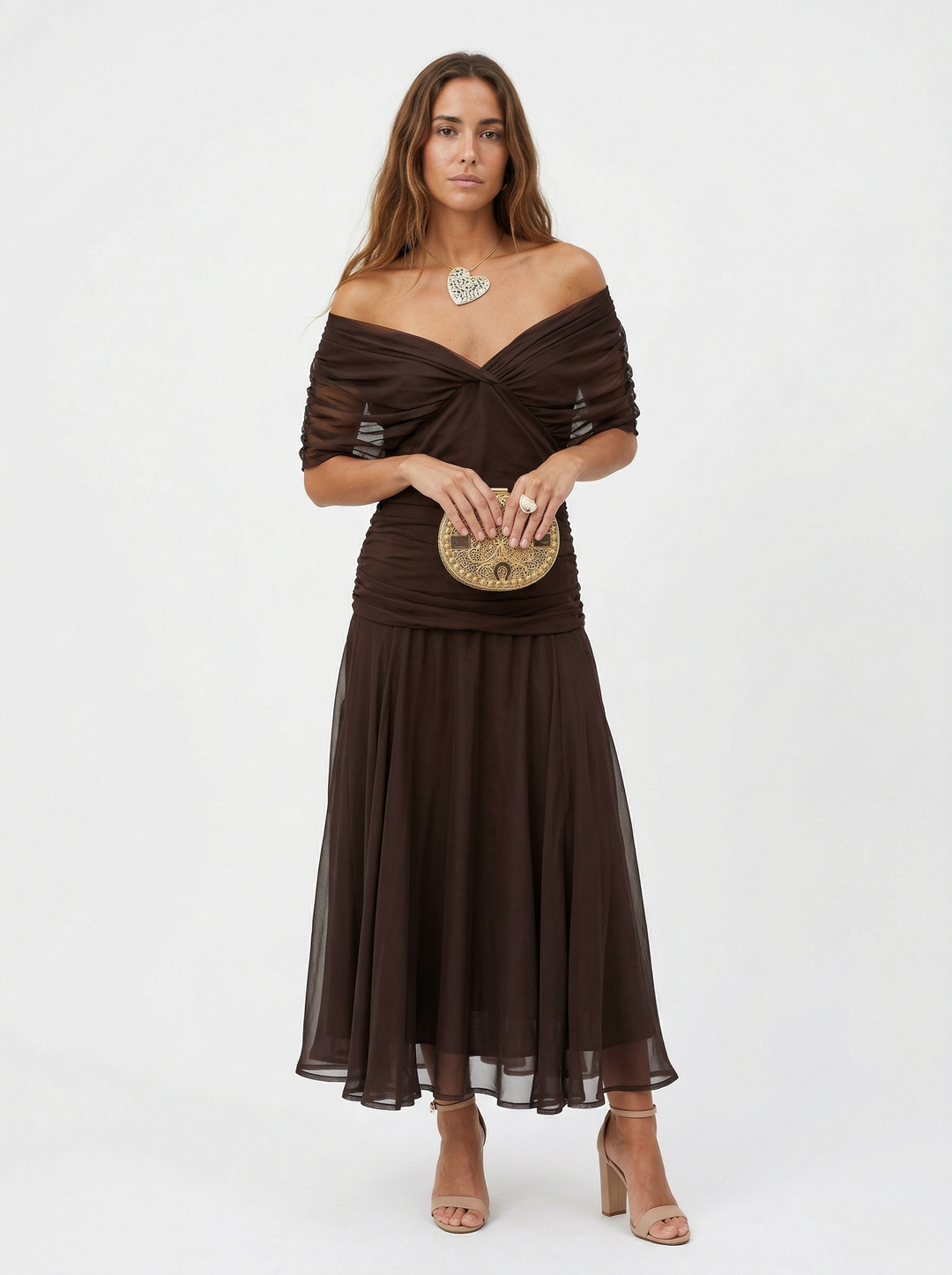 Beatriz | Robe longue avec décolleté en V et imprimé floral