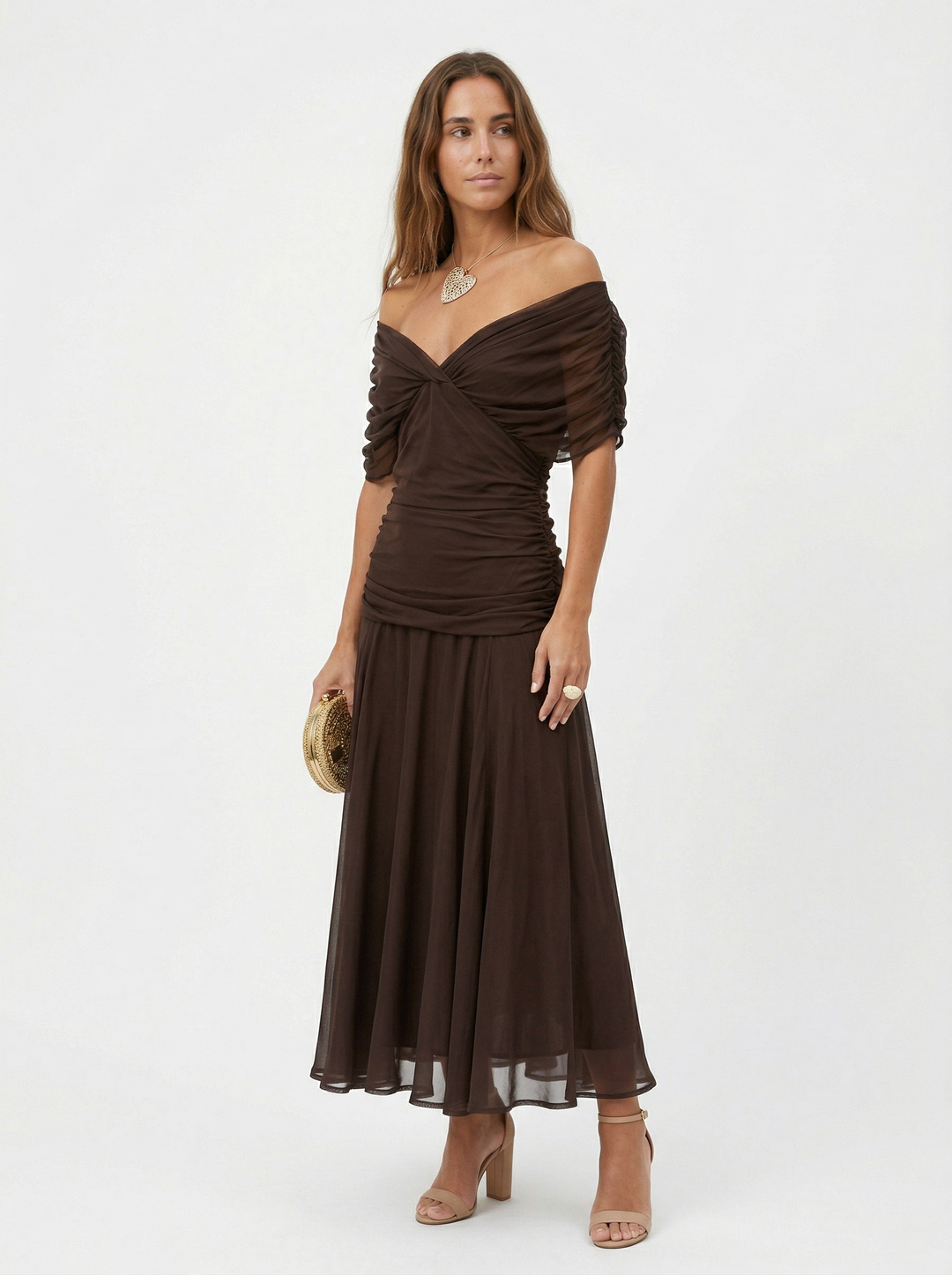 Beatriz | Robe longue avec décolleté en V et imprimé floral