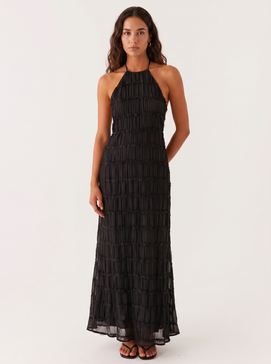Ángela | Robe maxi élégante d'été avec col halter