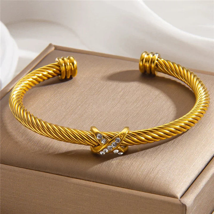 BRACELET CÂBLE CRISTAL RIVIERA