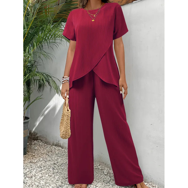 Ensemble Élégant Doux Lorrina™ en Deux Pièces