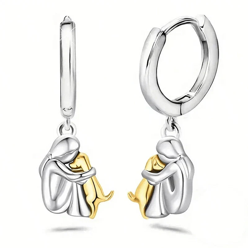 Ginny™| Boucles d'oreilles « Fille et Chien »