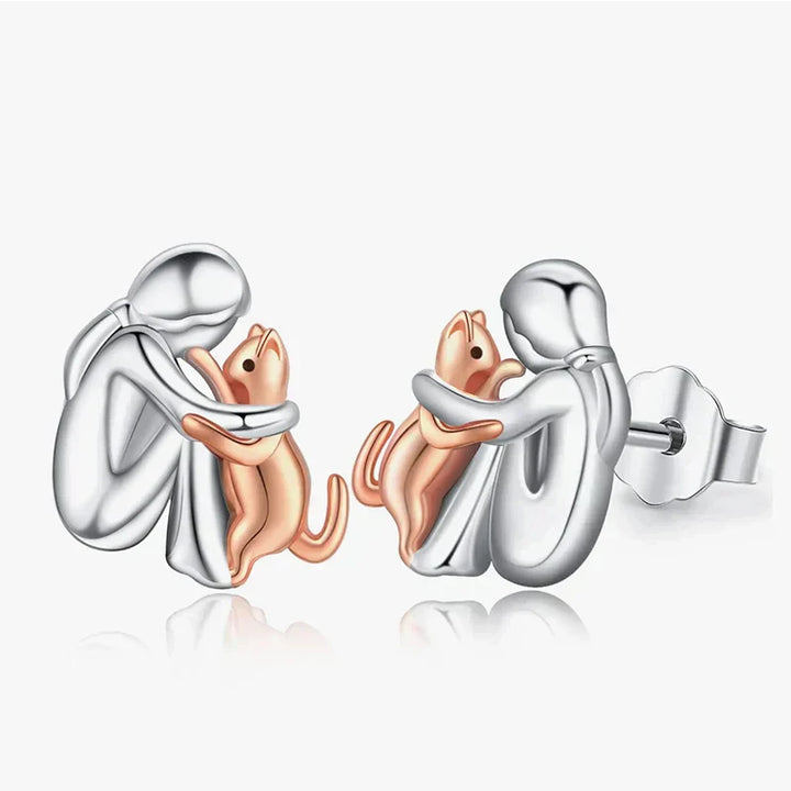 Leila™| Boucles d'oreilles « Icône de chat »