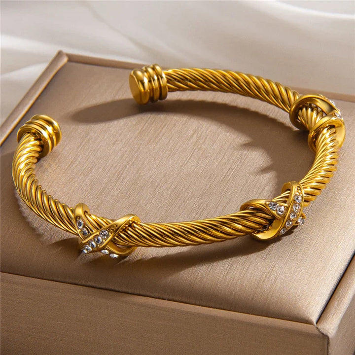 BRACELET CÂBLE CRISTAL RIVIERA