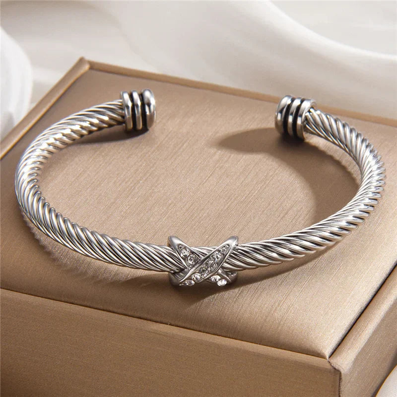 BRACELET CÂBLE CRISTAL RIVIERA