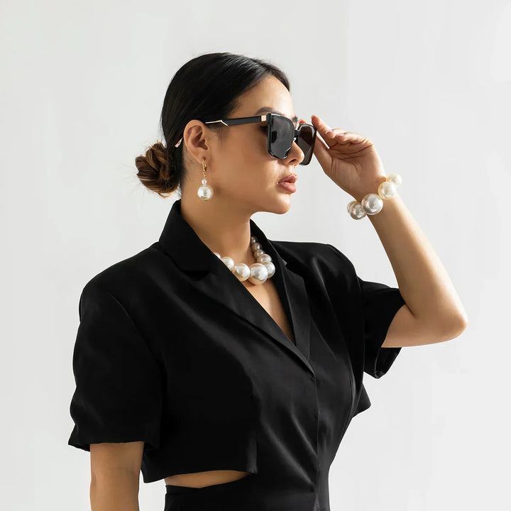 Collier ras-du-cou Selene en perles graduées