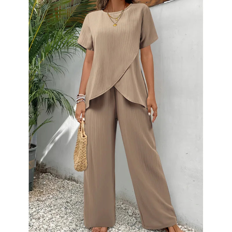 Ensemble Élégant Doux Lorrina™ en Deux Pièces