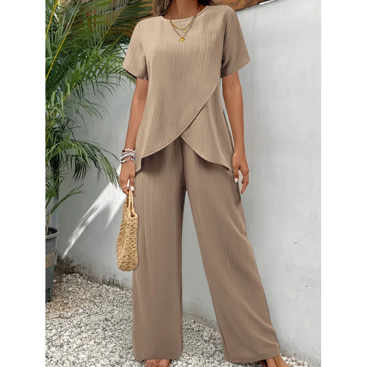Ensemble Élégant Doux Lorrina™ en Deux Pièces