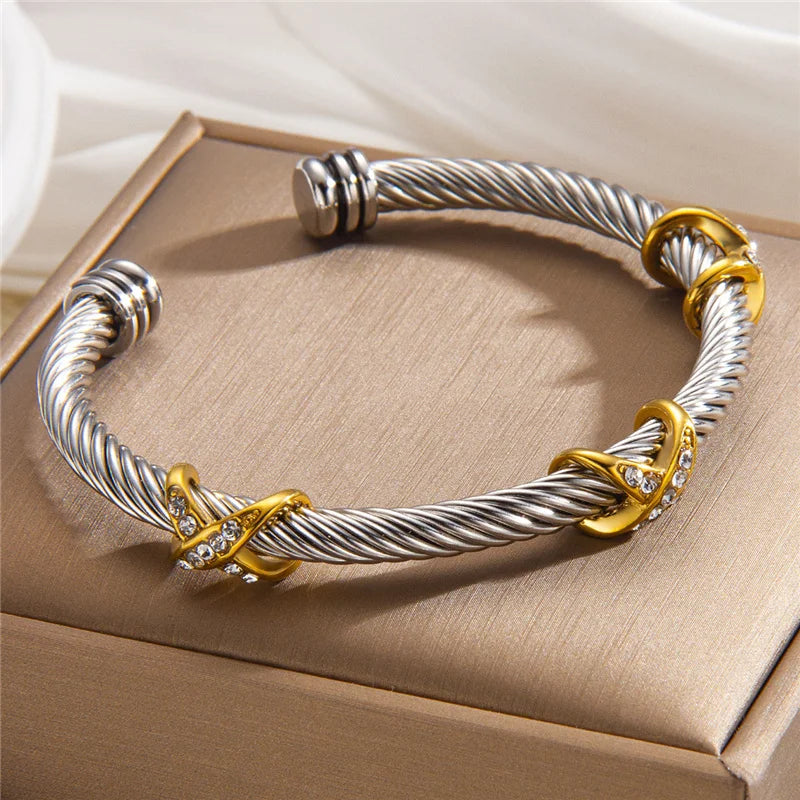 BRACELET CÂBLE CRISTAL RIVIERA