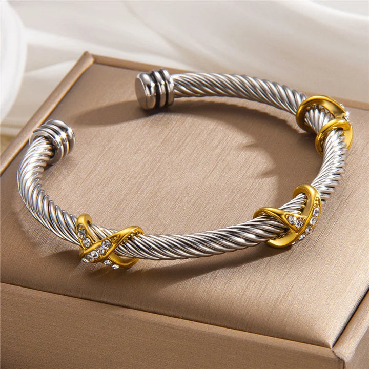 BRACELET CÂBLE CRISTAL RIVIERA