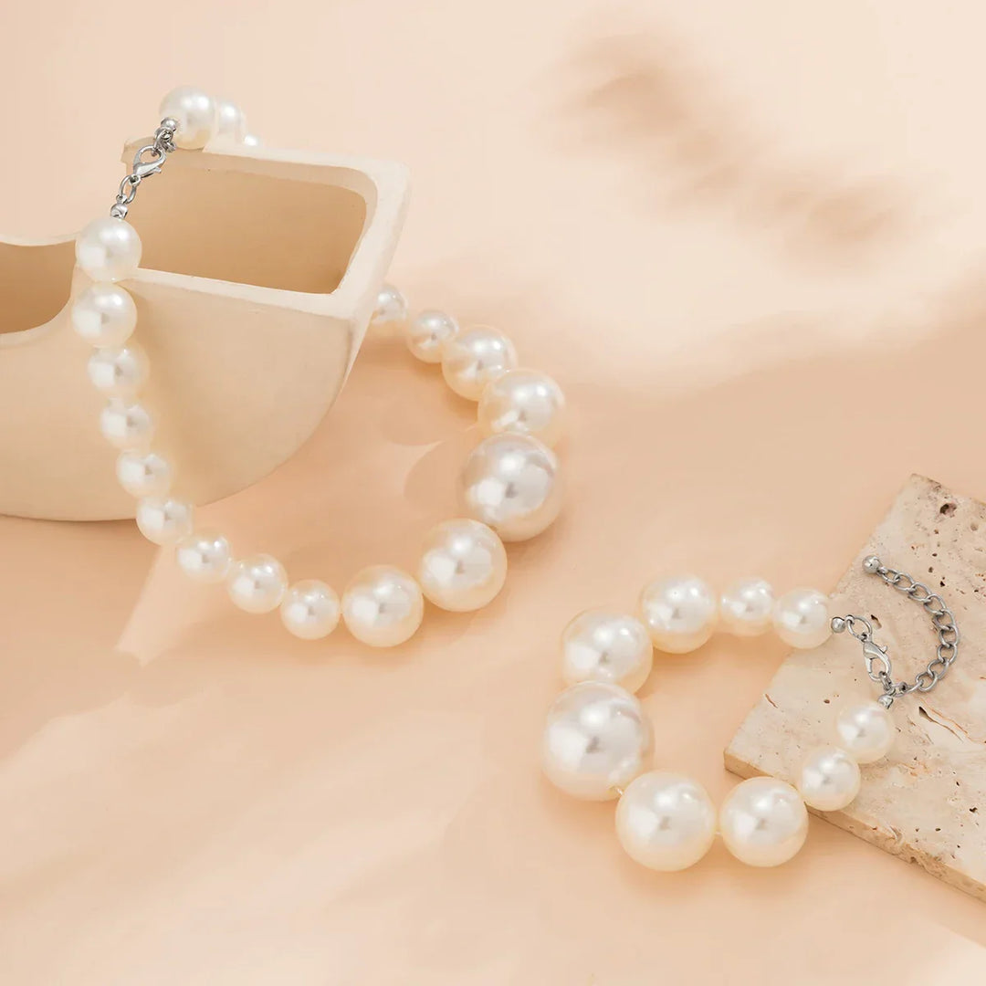 Collier ras-du-cou Selene en perles graduées