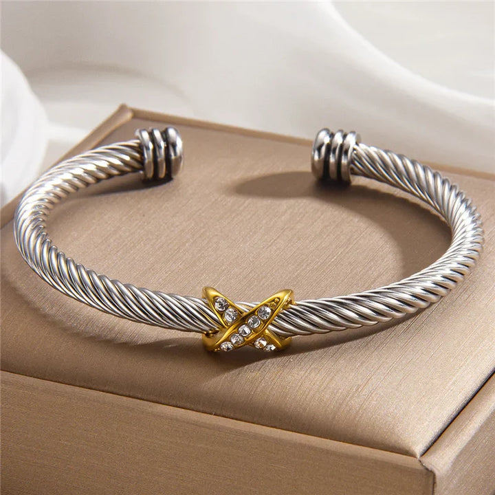BRACELET CÂBLE CRISTAL RIVIERA