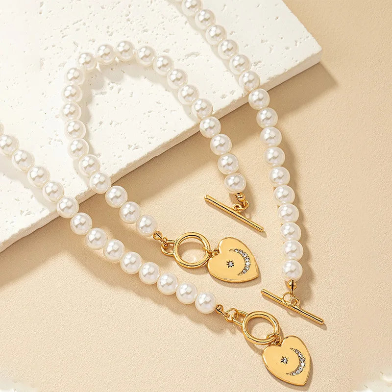 ENSEMBLE DE COLLIER EN PERLES AURELIA