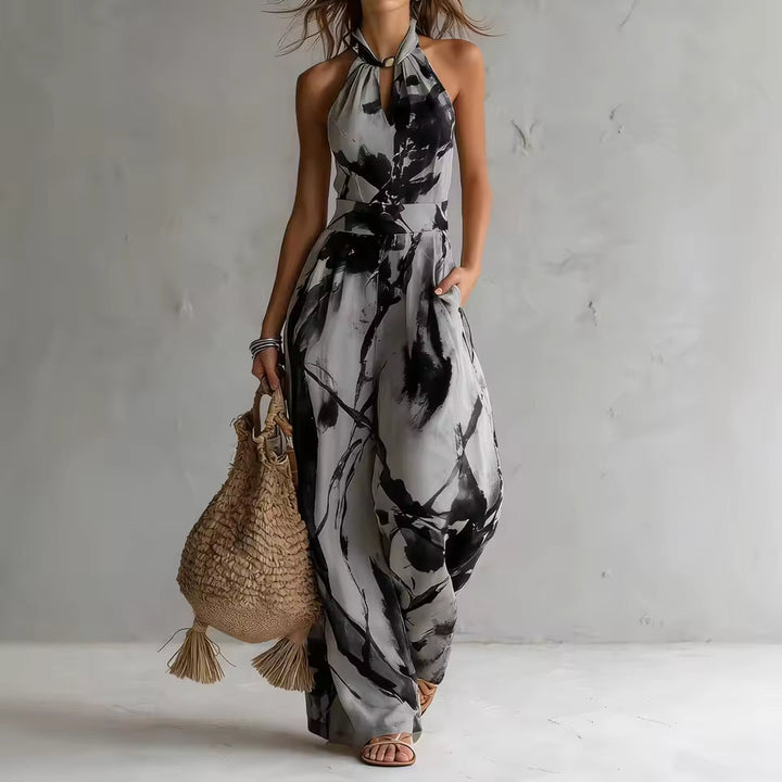 Marisol | Mono élégant avec impression artistique et silhouette fluide