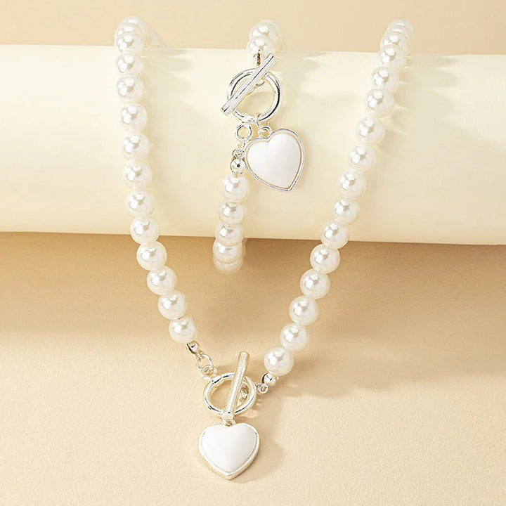 ENSEMBLE DE COLLIER EN PERLES AURELIA