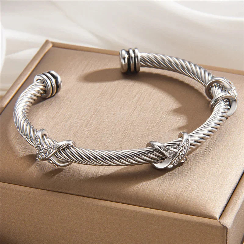 BRACELET CÂBLE CRISTAL RIVIERA