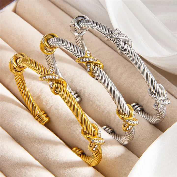 BRACELET CÂBLE CRISTAL RIVIERA