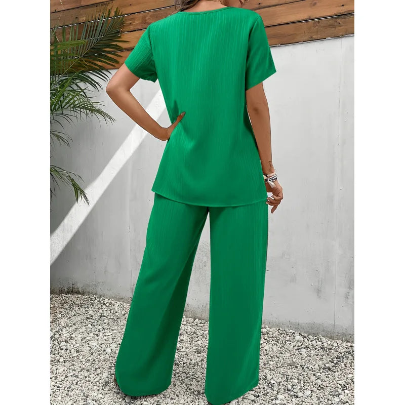 Ensemble Élégant Doux Lorrina™ en Deux Pièces