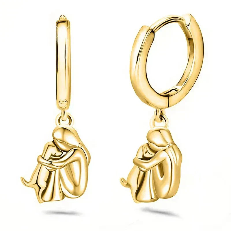 Ginny™| Boucles d'oreilles « Fille et Chien »