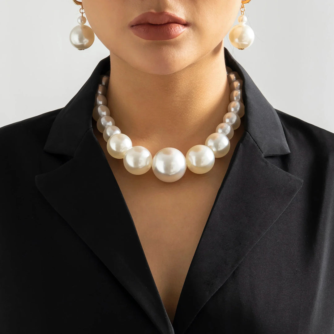 Collier ras-du-cou Selene en perles graduées