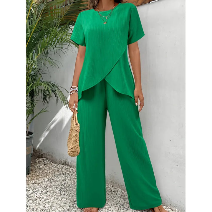 Ensemble Élégant Doux Lorrina™ en Deux Pièces