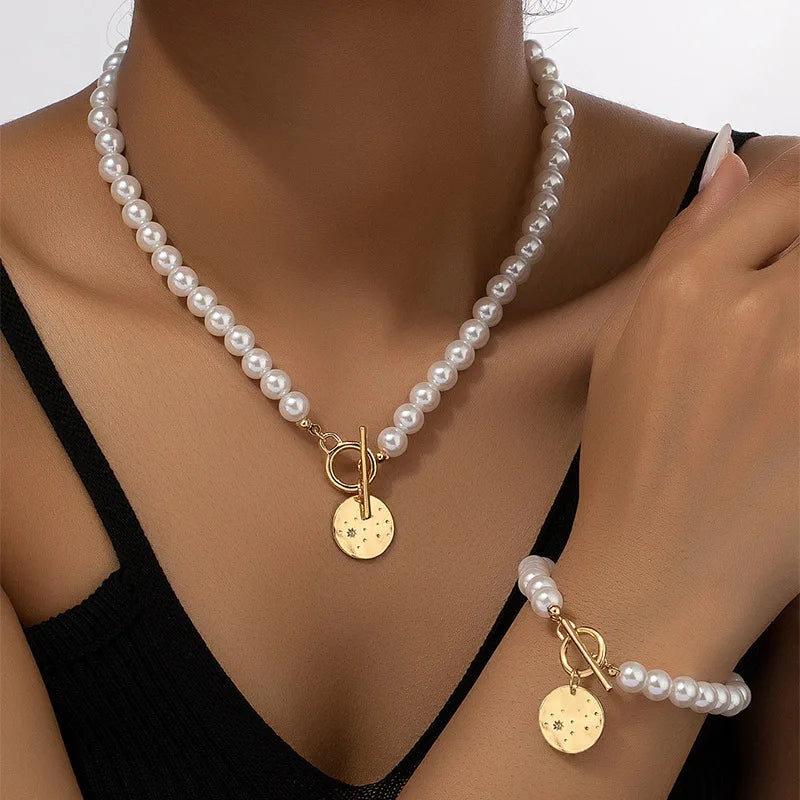 ENSEMBLE DE COLLIER EN PERLES AURELIA
