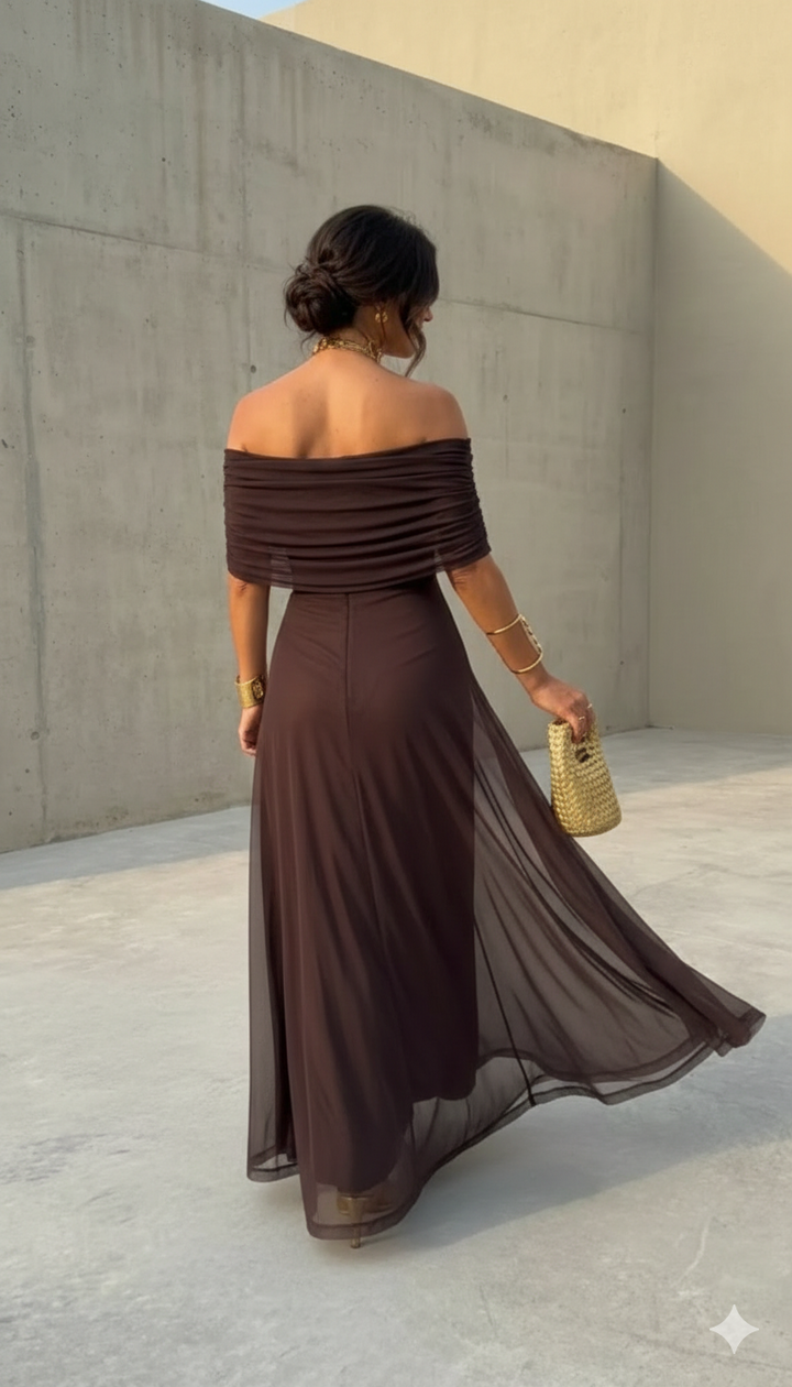 Uma | Robe fluide large avec un design élégant