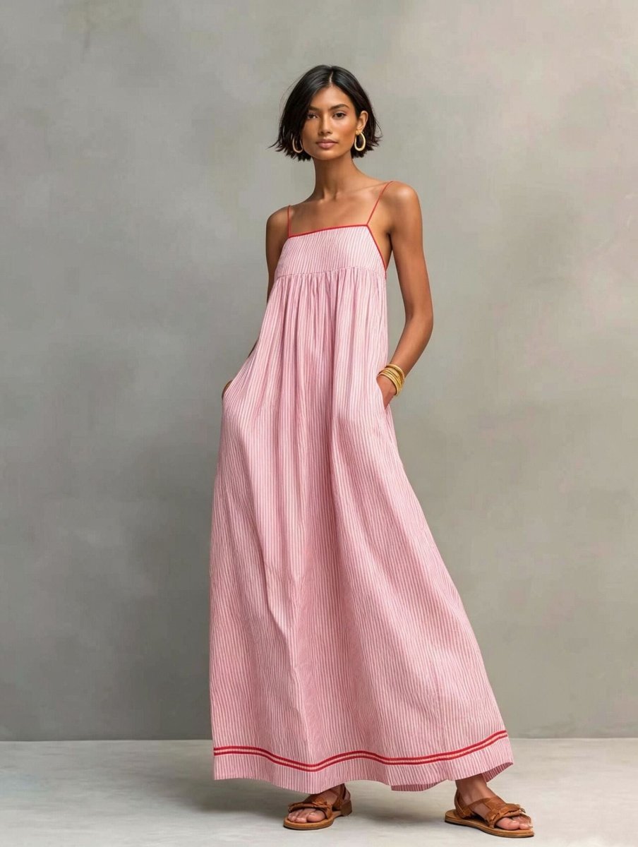 Martina | Robe longue sophistiquée à silhouette fluide