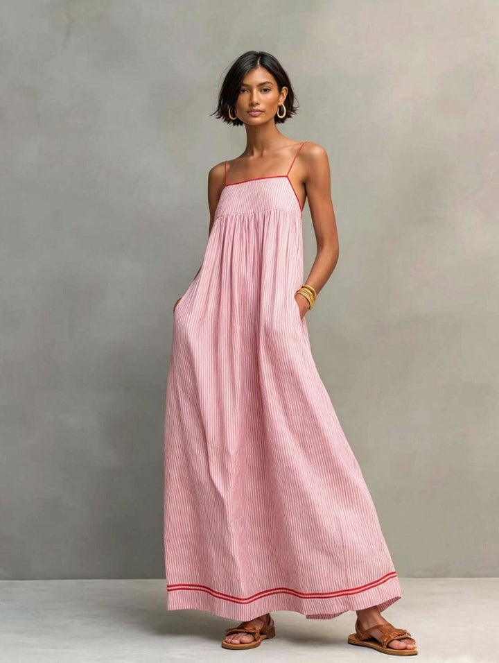 Martina | Robe longue sophistiquée à silhouette fluide