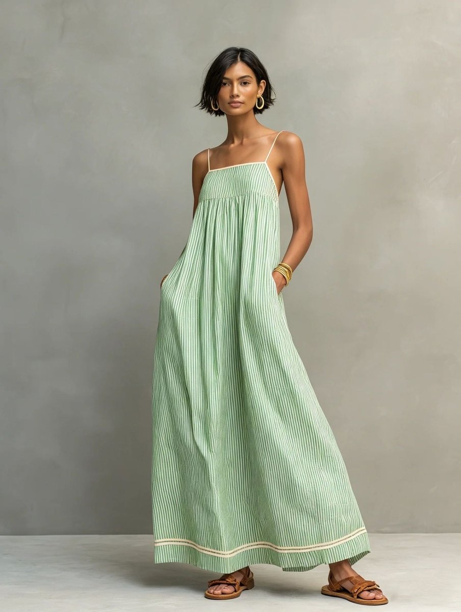 Martina | Robe longue sophistiquée à silhouette fluide