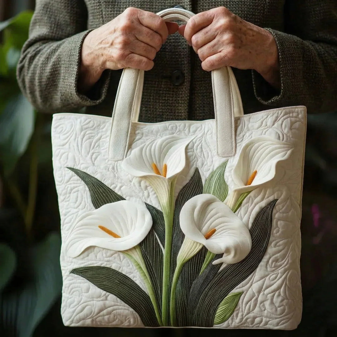 Sac en tissu matelassé fait main - Aromi Bianchi