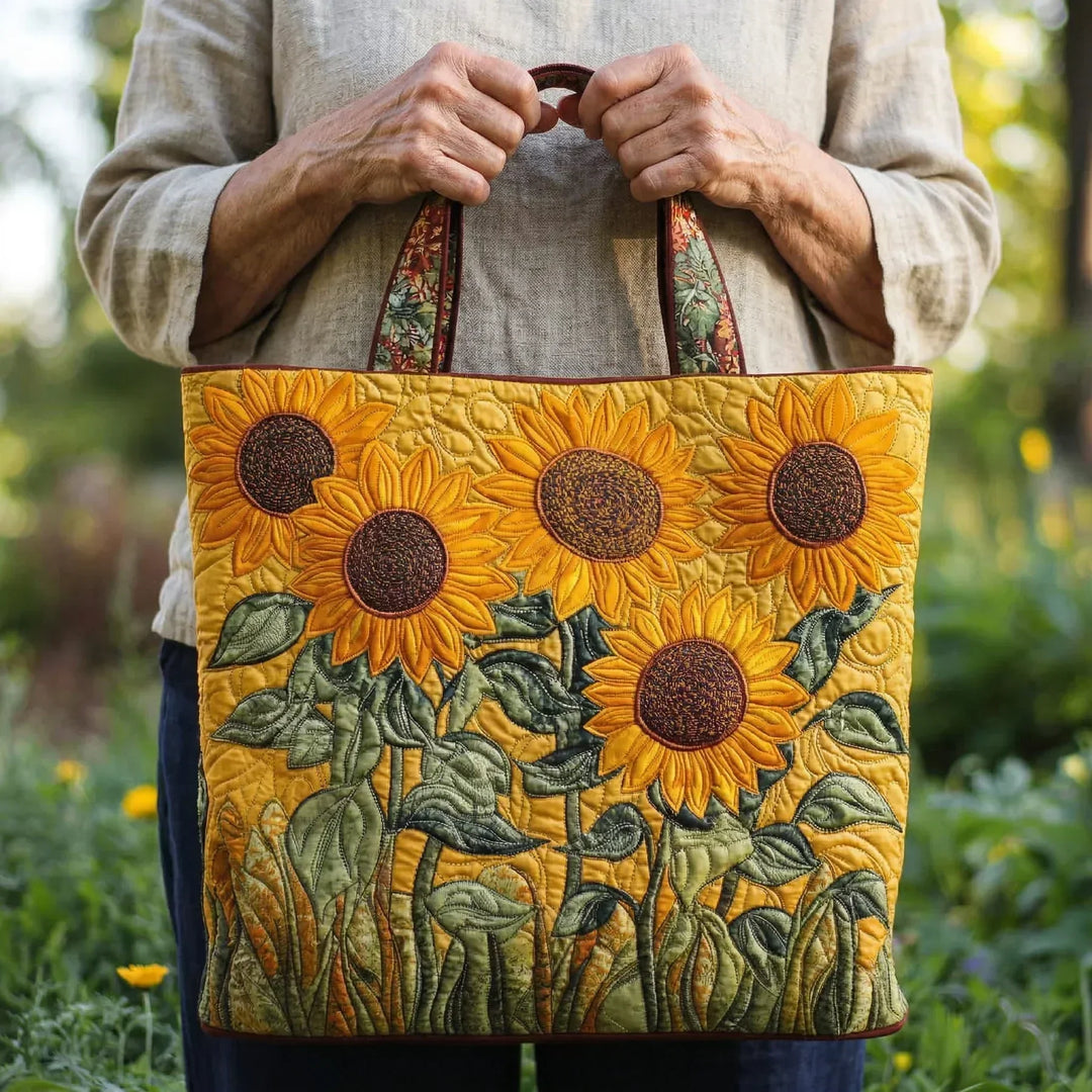 Sac matelassé classique - Tournesols