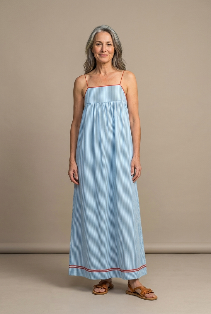 Martina | Robe longue sophistiquée à silhouette fluide