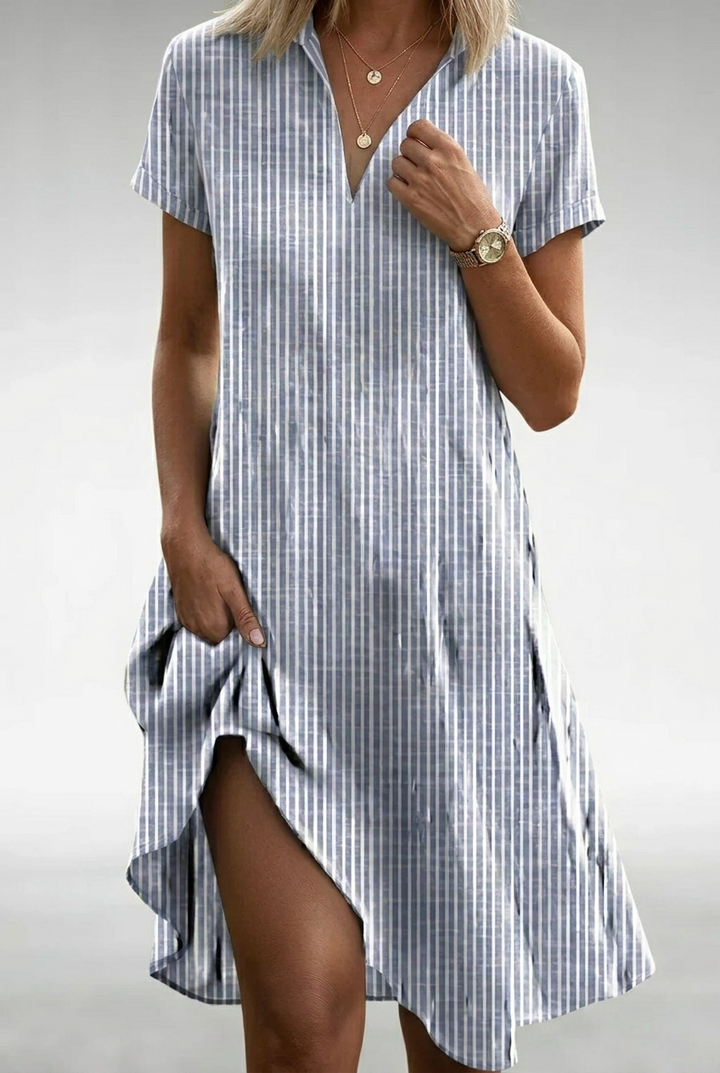Isabella | Robe midi florale à silhouette fluide et légèreté absolue