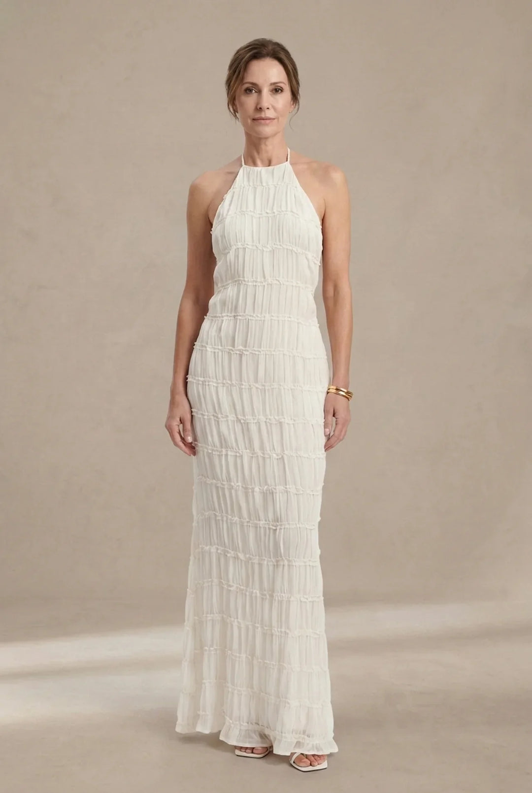 Ángela | Robe maxi élégante d'été avec col halter