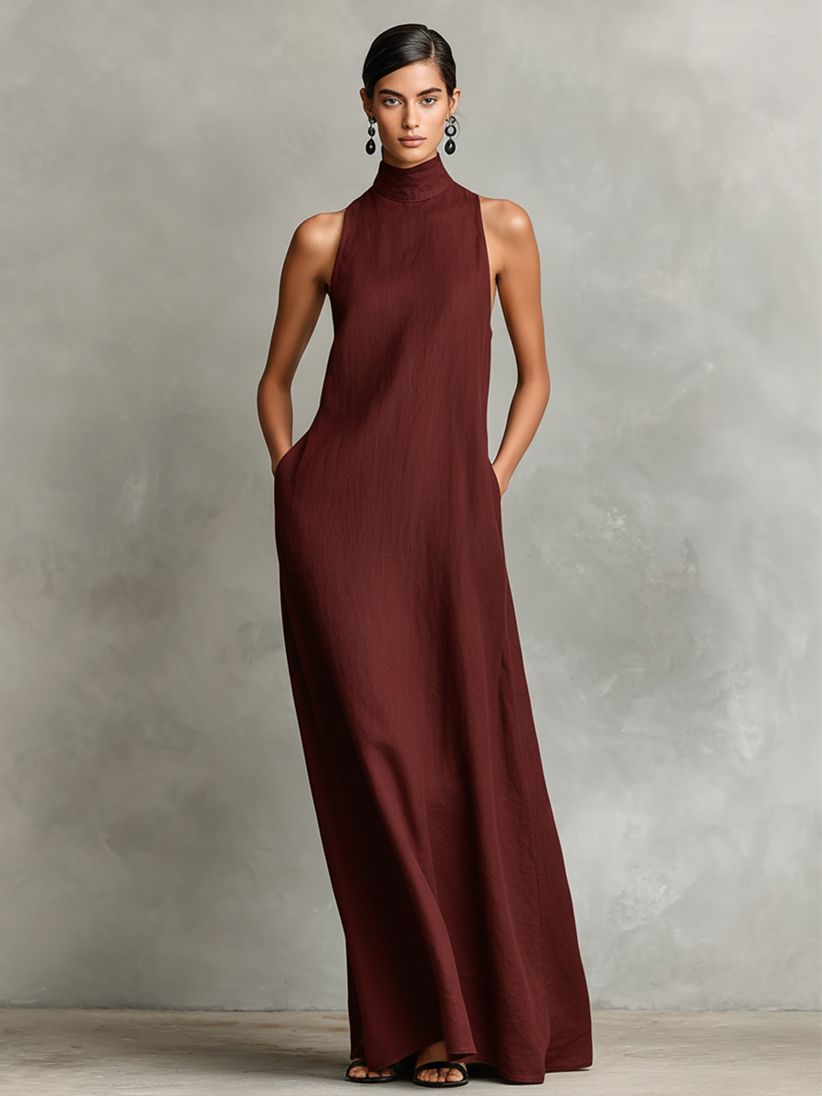 Chiara | Robe Maxi Col Haut