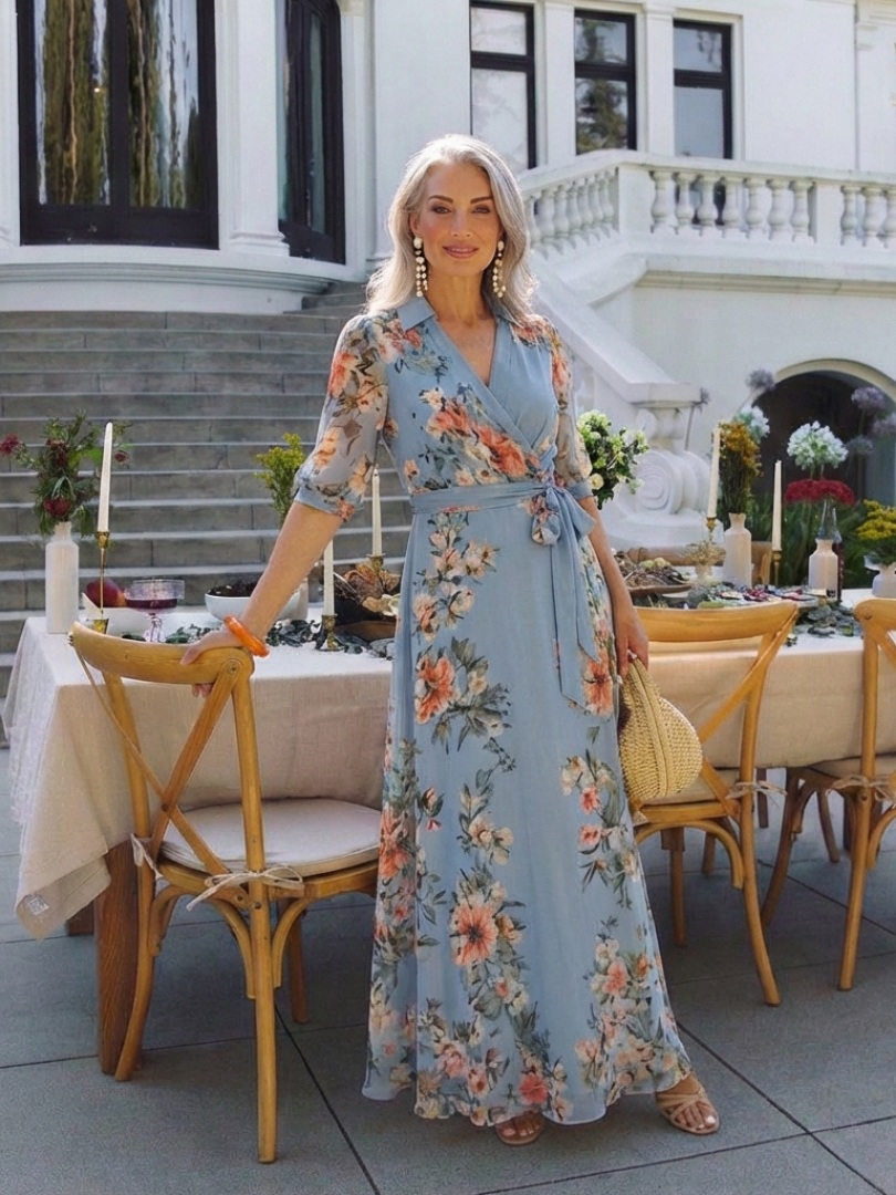Auvelle | Robe Maxi à Enveloppe Elowen