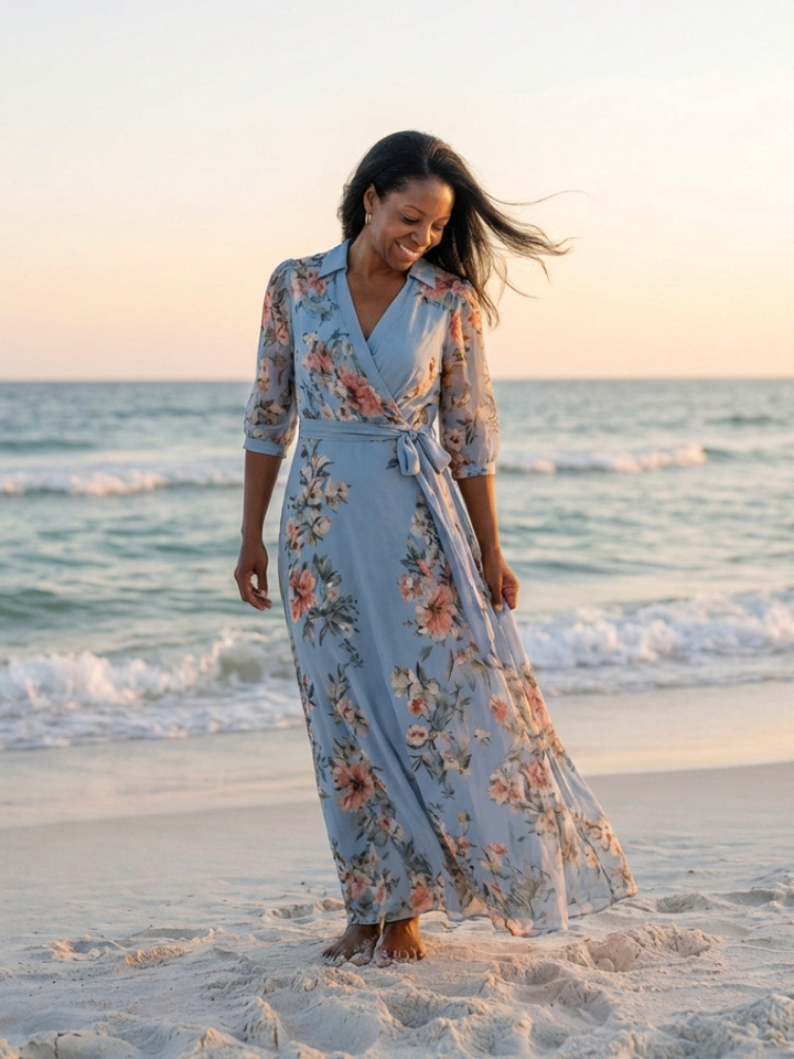 Auvelle | Robe Maxi à Enveloppe Elowen